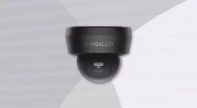 Avigilon H6 Mini Dome Camera ceiling mount view.