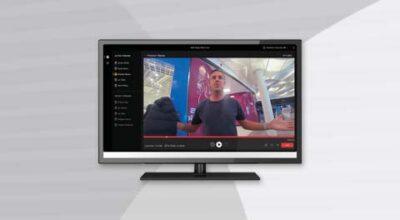 AXIS Body Worn Live displayed on monitor front view.